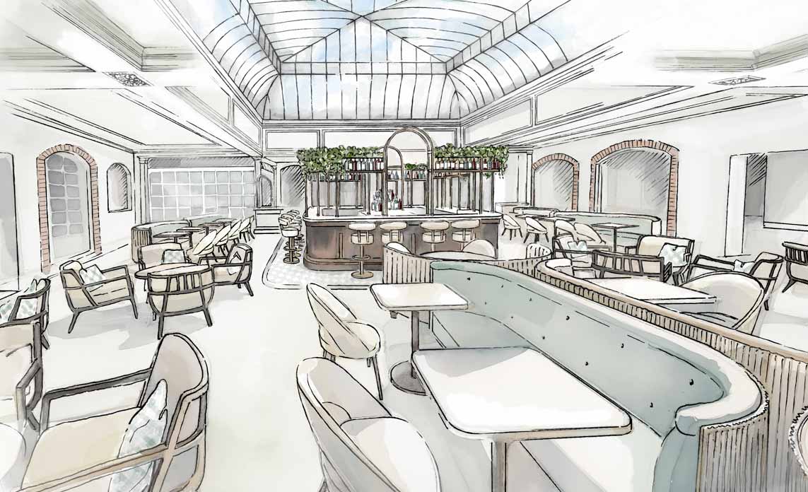 Marcliffe hotel sketch