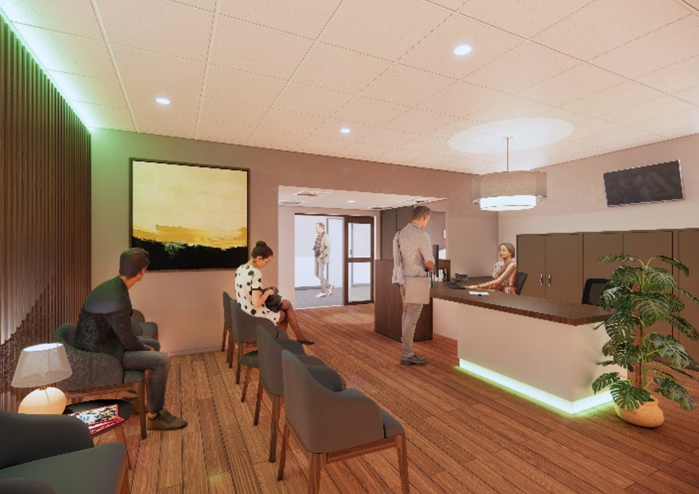 The SURE centre reception area
